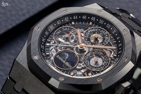 audemars piguet black ish|audemars piguet skeleton perpetual calendar.